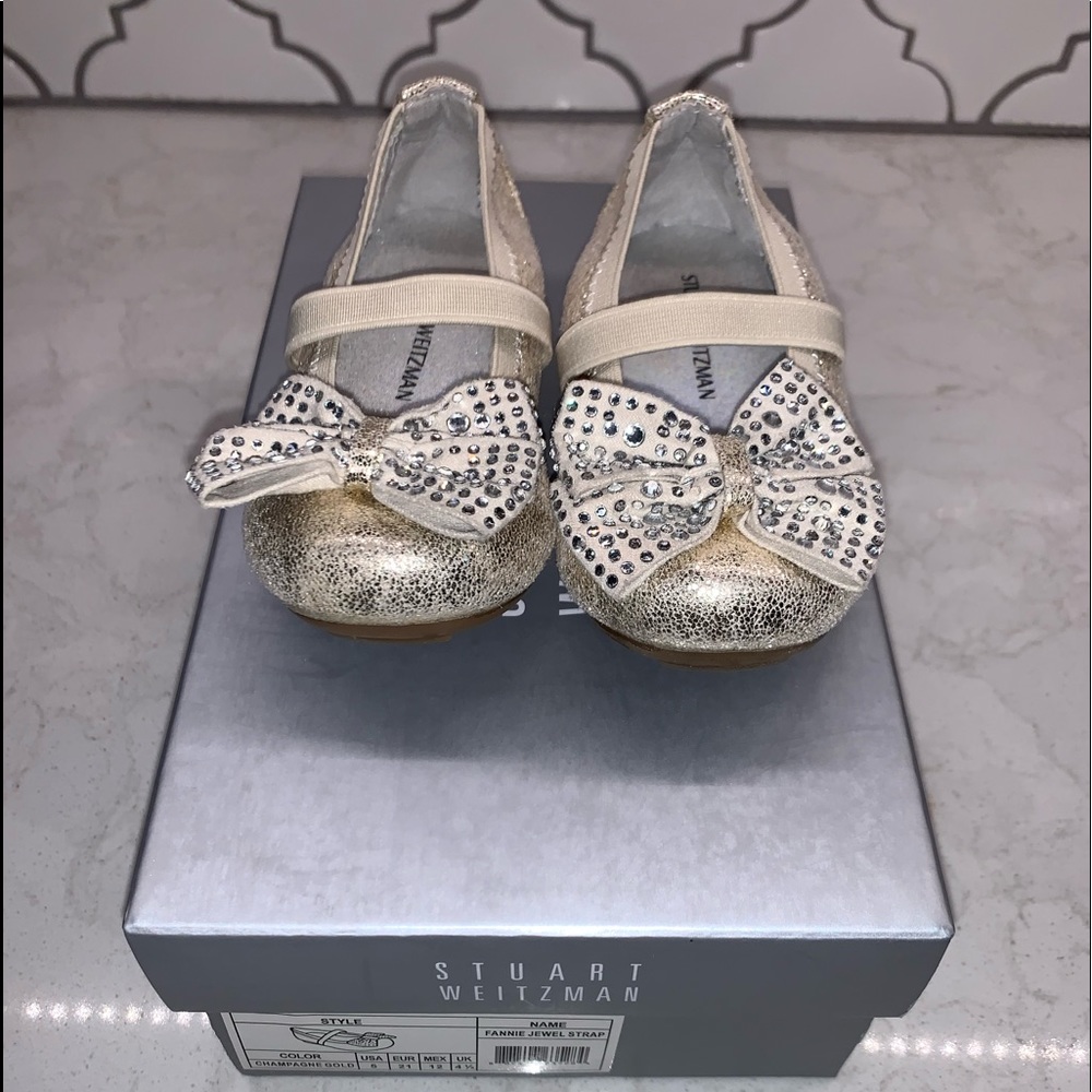 Stuart Weitzman Fannie Jewel Strap Shoes